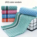 2/4 Pack, Random Color Plain Polyester-Cotton Kitchen Towels, Absorbent Towels, Dishcloths, Household Kitchen Cleaning Wipes, Essential Cleaning Towels for Home Use, Holiday Gifts
