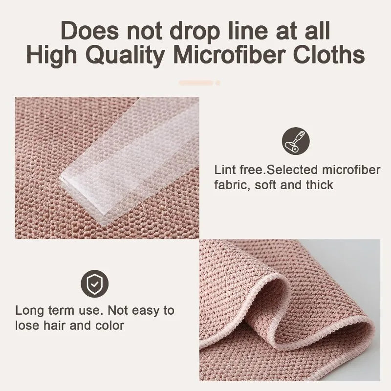Lint Free Super Absorbent Microfiber Cleaning Cloth for Kitchen Bar Dishes Towels Barista Micofiber Cloths for Espresso Machine