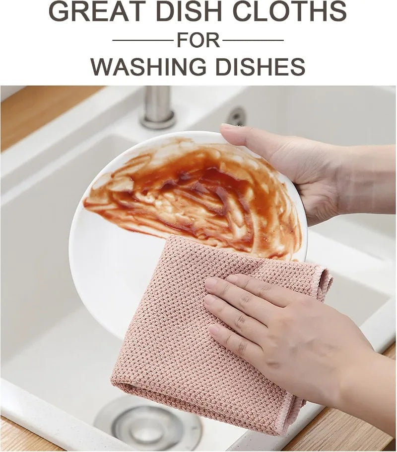 Lint Free Super Absorbent Microfiber Cleaning Cloth for Kitchen Bar Dishes Towels Barista Micofiber Cloths for Espresso Machine